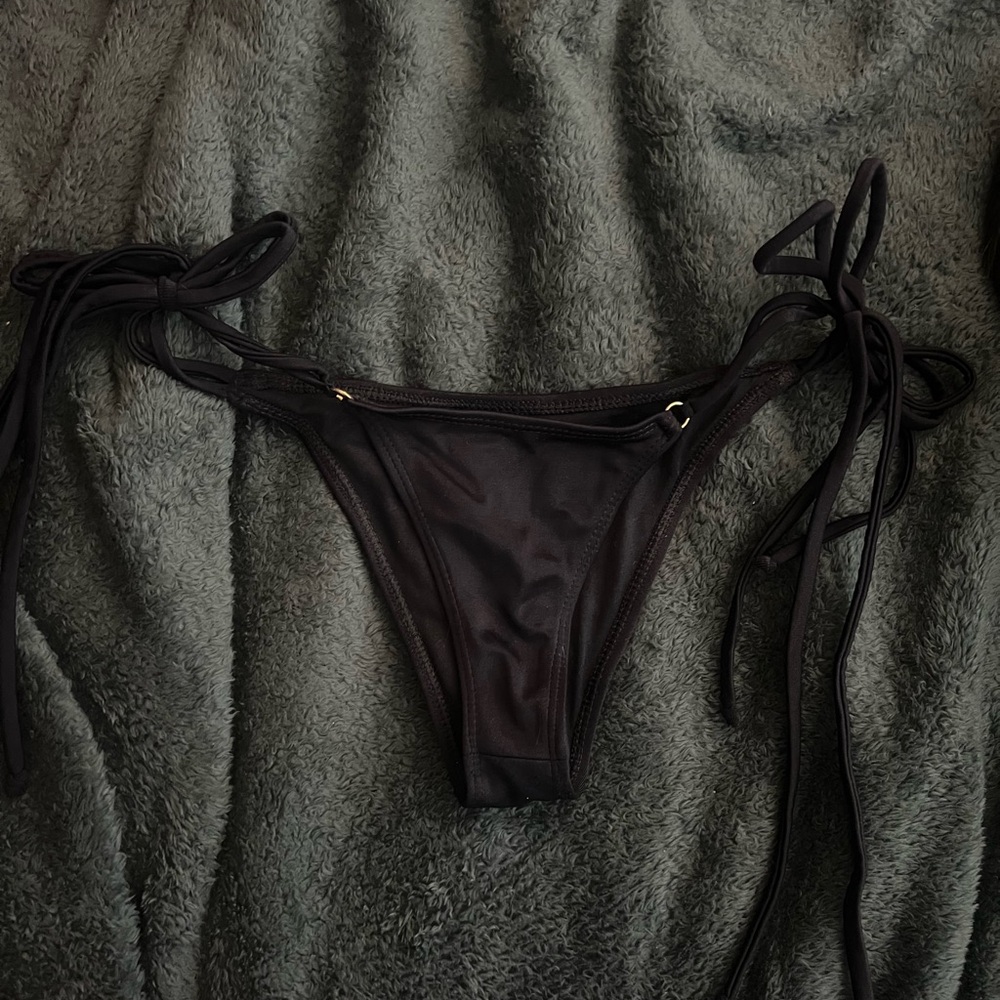 Black Bikini Bottom with Side Ties